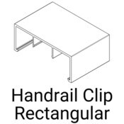 Knotwood Handrail Clip Rectangular (B) 75mm - 6500mm